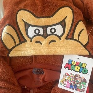 NEW Donkey Kong pajamas/costume Official Nintendo Licensed sleepwear